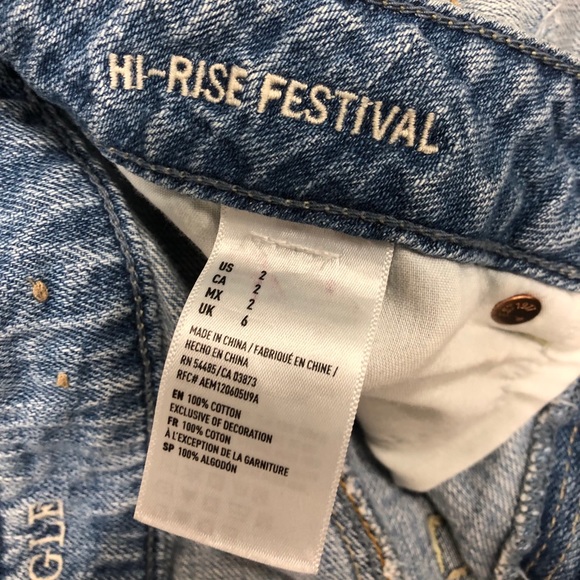 American Eagle Hi-Festival Jean Shorts - Picture 3 of 4